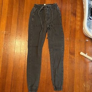 American Eagle Outfitters Charcoal Joggers 2 long